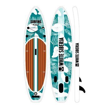 Надувная сап доска White Siberia Green 10'6